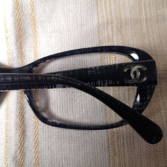 Chanel 3187  Blue 54-17 Tweed Blue Eyeglasses Frames Italy - Picture 7 of 13